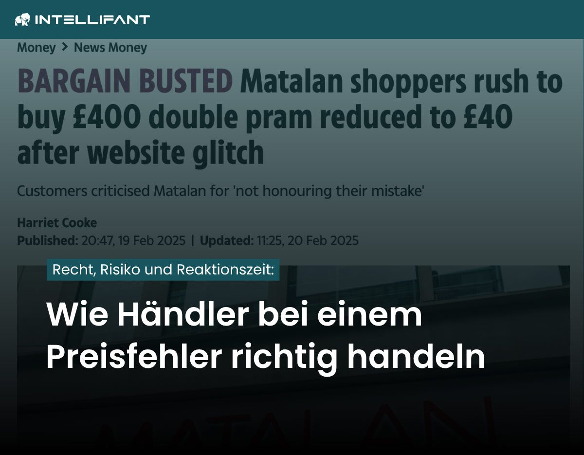 Preisfehler im Onlineshop: Muss der Händler liefern?
