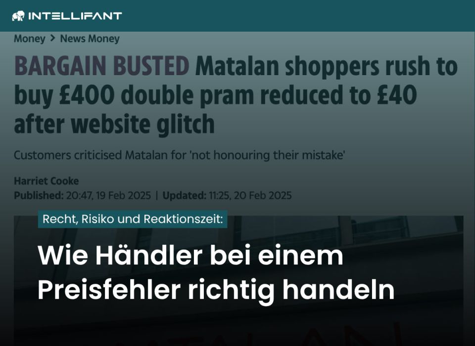 Preisfehler im Onlineshop: Muss der Händler liefern?