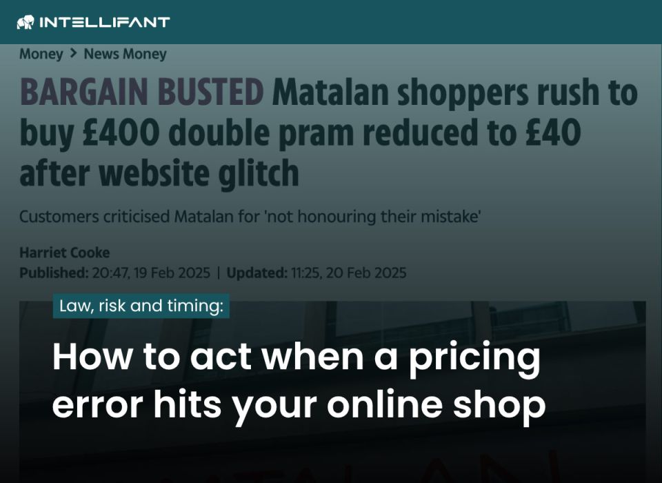 Price errors in online shops: Does the retailer have to deliver?